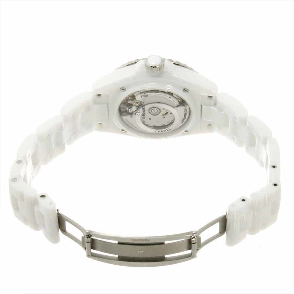 Chanel Mademoiselle J12 La Pausa H7481 Limited Edition Men's Watch White Cera... - Picture 5 of 7